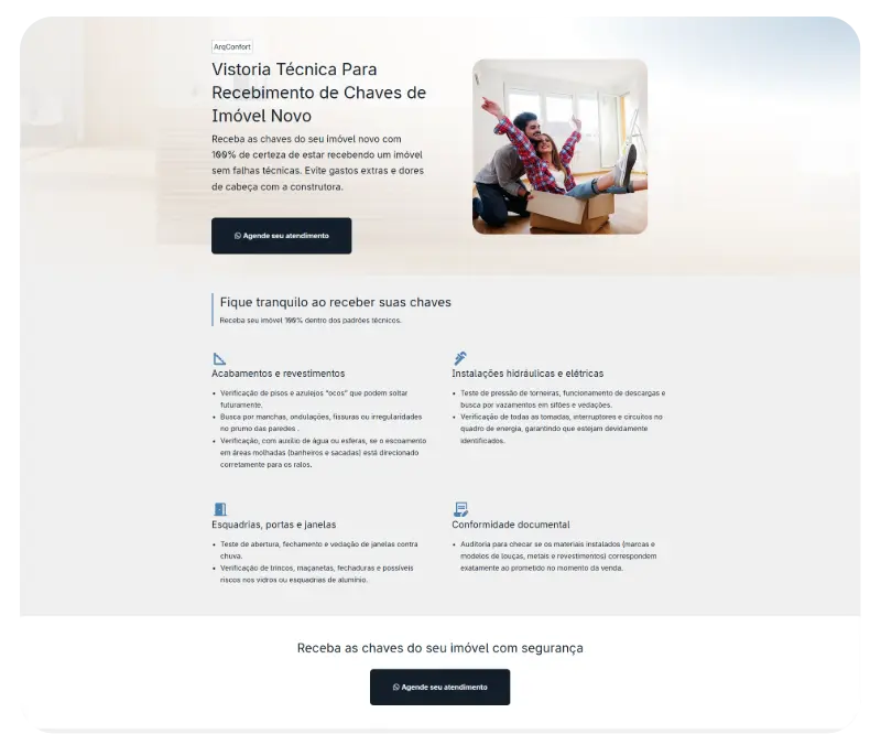 Landing page